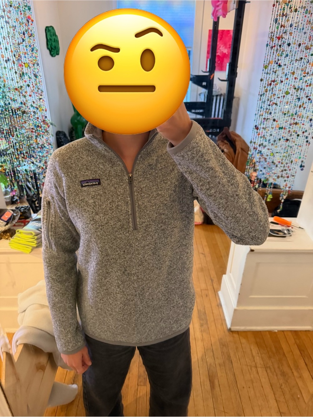 Patagonia Women’s Heather Gray Half-Zip Fleece Pullover